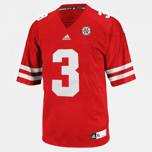 Men's Cornhuskers #3 Taylor Martinez Red Stitched Football Jersey